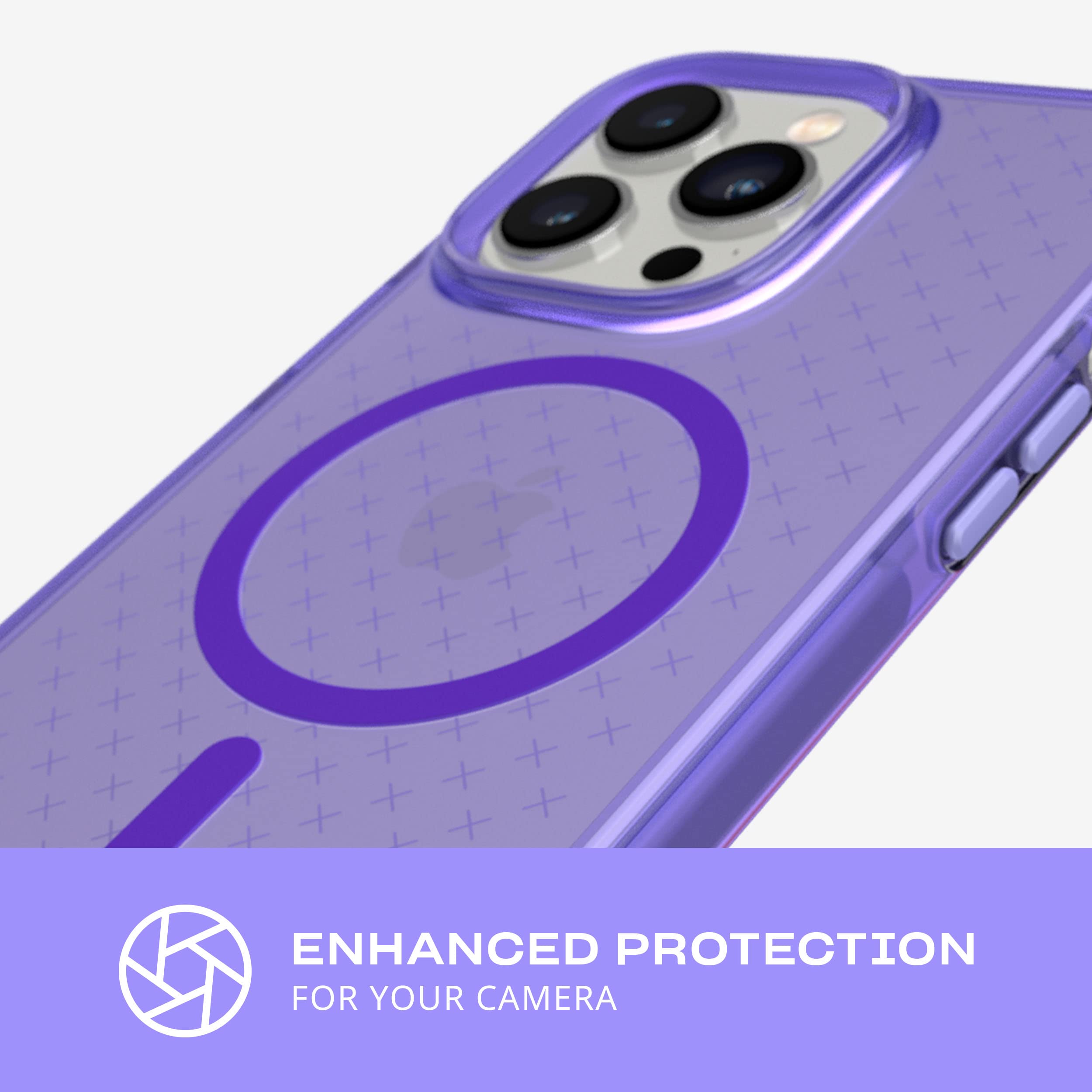 Tech21 Evo Check iPhone 14 Pro Max Case - MagSafe Compatible, Shock-Absorbing Slim Protective Cover with 16ft Drop Protection & Tactile Buttons | Perfect for Outdoor, Travel & Everyday Use