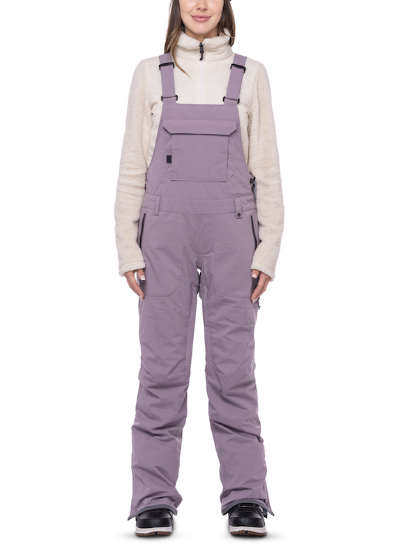 686 Women's Black Magic Insulated Bib Snow Pants 2023 - Waterproof Winter Ski Bib Overalls for Snowboarding & Cold Weather Activities