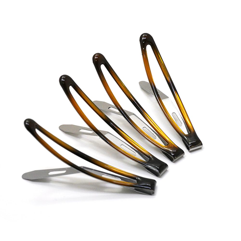 Dofash 12Pcs Snap Hair Clips for Women - Metal Hair Grips & Barrettes (6cm/2.36