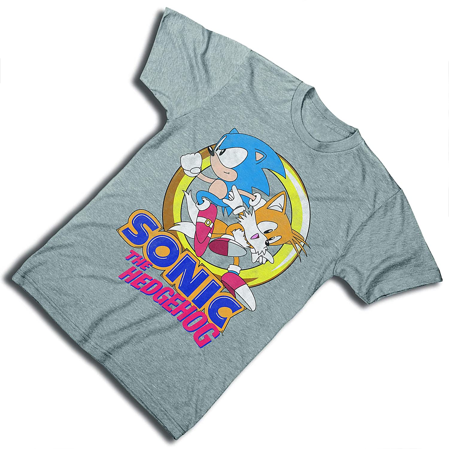 SEGA Sonic The Hedgehog Official Men's T-Shirt - The Fastest Thing Alive Graphic Tee - Cool Gaming Apparel for Fans & Collectors - Perfect for Casual Wear, Cosplay & Gaming Events