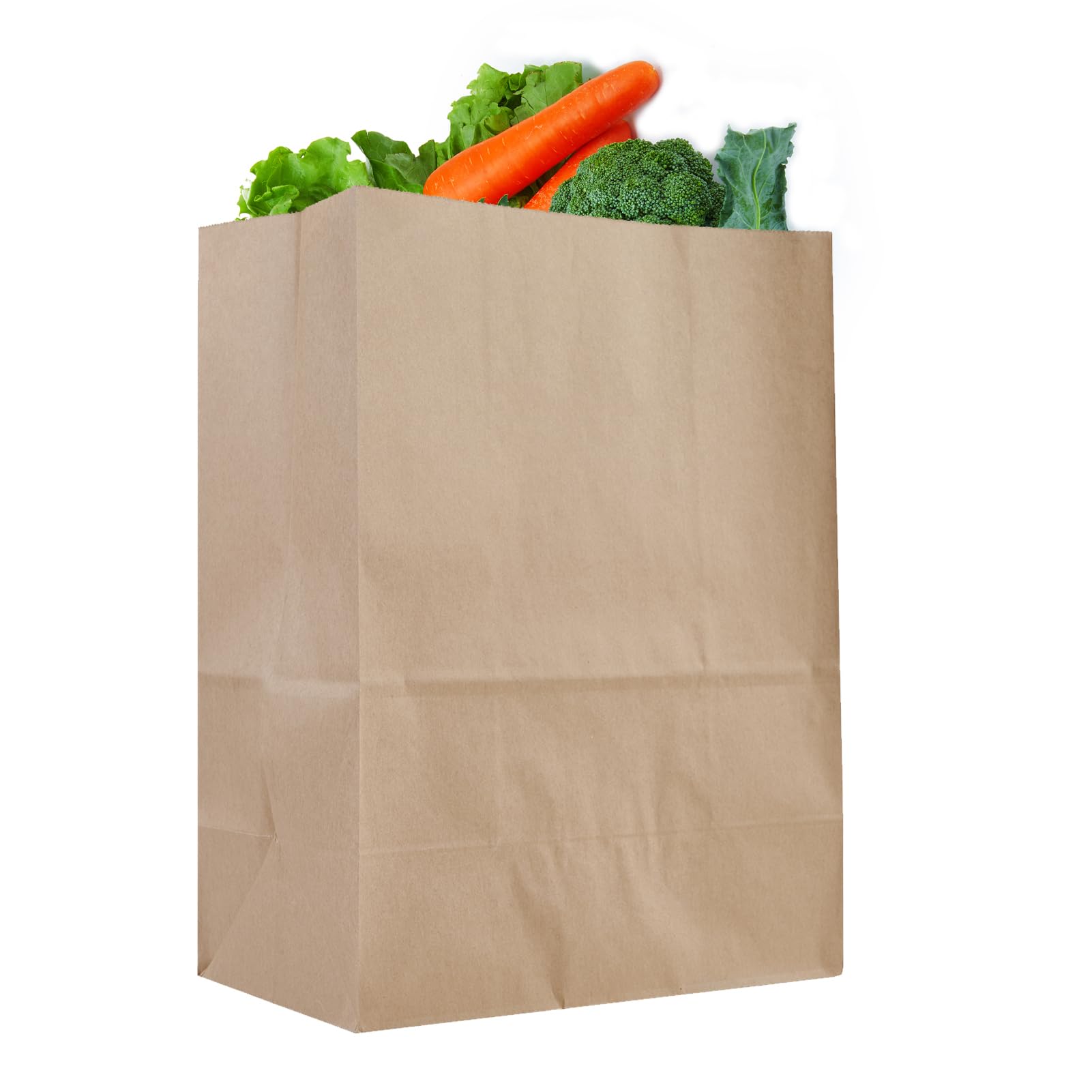 Eco-Friendly Kraft Brown Paper Bags - Large 18 Pack Grocery Bags, Takeout Bags for Restaurants, Picnics & Eco-Conscious Shopping | Recyclable & Durable