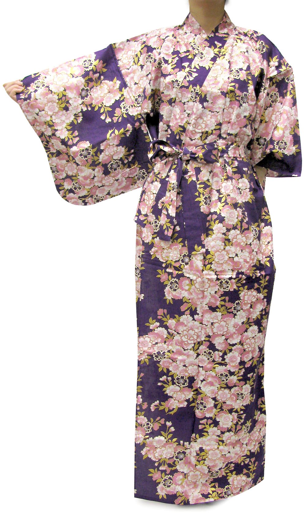 Women's Cotton Kimono Yukata Robe - Small Size (54