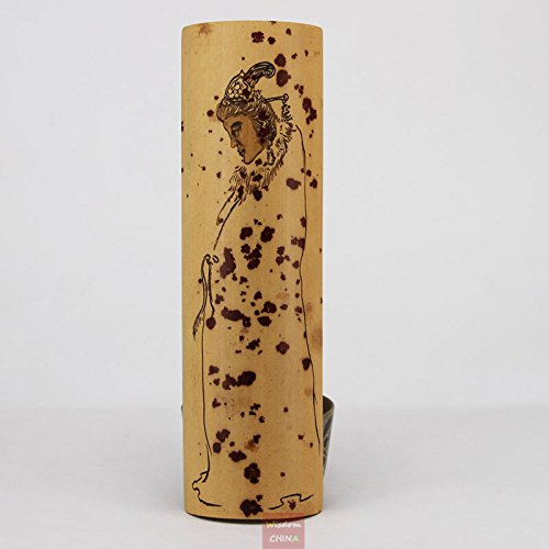 Premium Mottled Bamboo Tea Scoop - Handcrafted Chinese Cha Ze for Gongfu Tea Ceremony | Authentic Xiangfei Zhu Carving | Perfect for Tea Lovers & Collectors | Ideal for Home Tea Brewing & Gift Giving