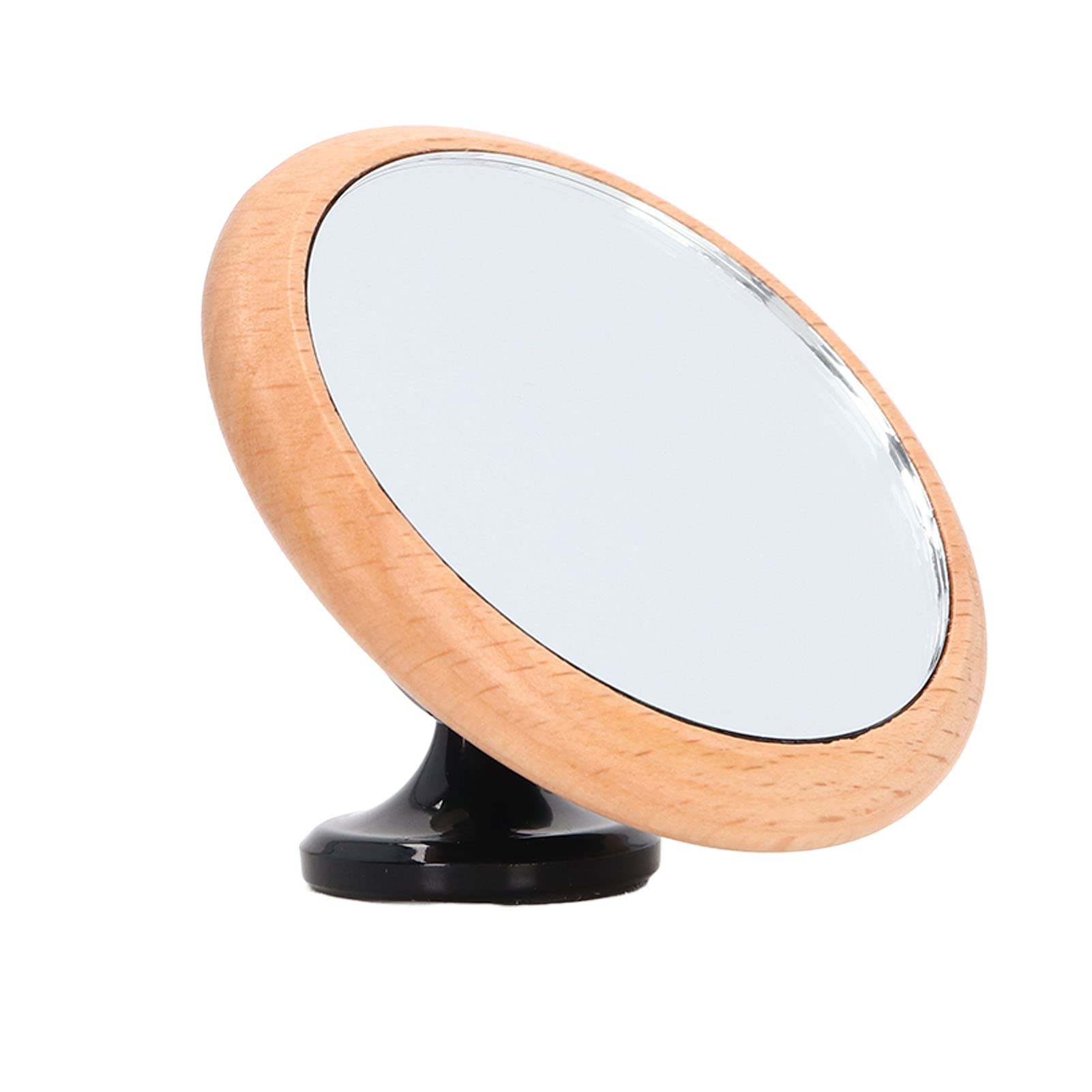 360° Rotating Magnetic Espresso Shot Mirror - Stainless Steel & Beech Wood, Adjustable Flow Rate Observation Reflective Mirror for Coffee Lovers | Durable & Easy Care Coffee Maker Accessory (Black) - Perfect for Home Baristas & Coffee Shops