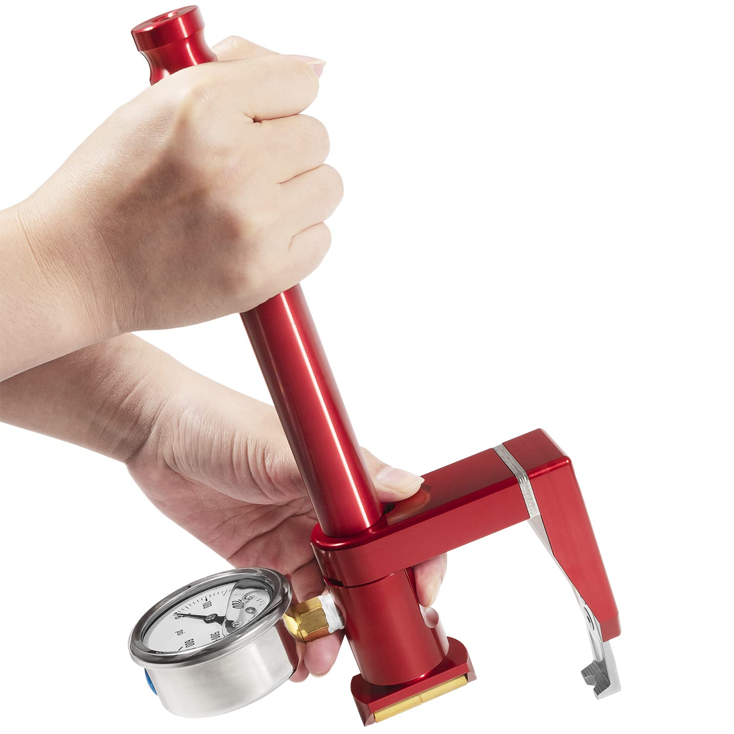 PC-100 Universal Valve Seat Pressure Tester | 0-600 PSI Adjustable On-Head Valve Spring Compression Tester Gauge | Perfect for Automotive Engine Repair & Motorcycle Maintenance