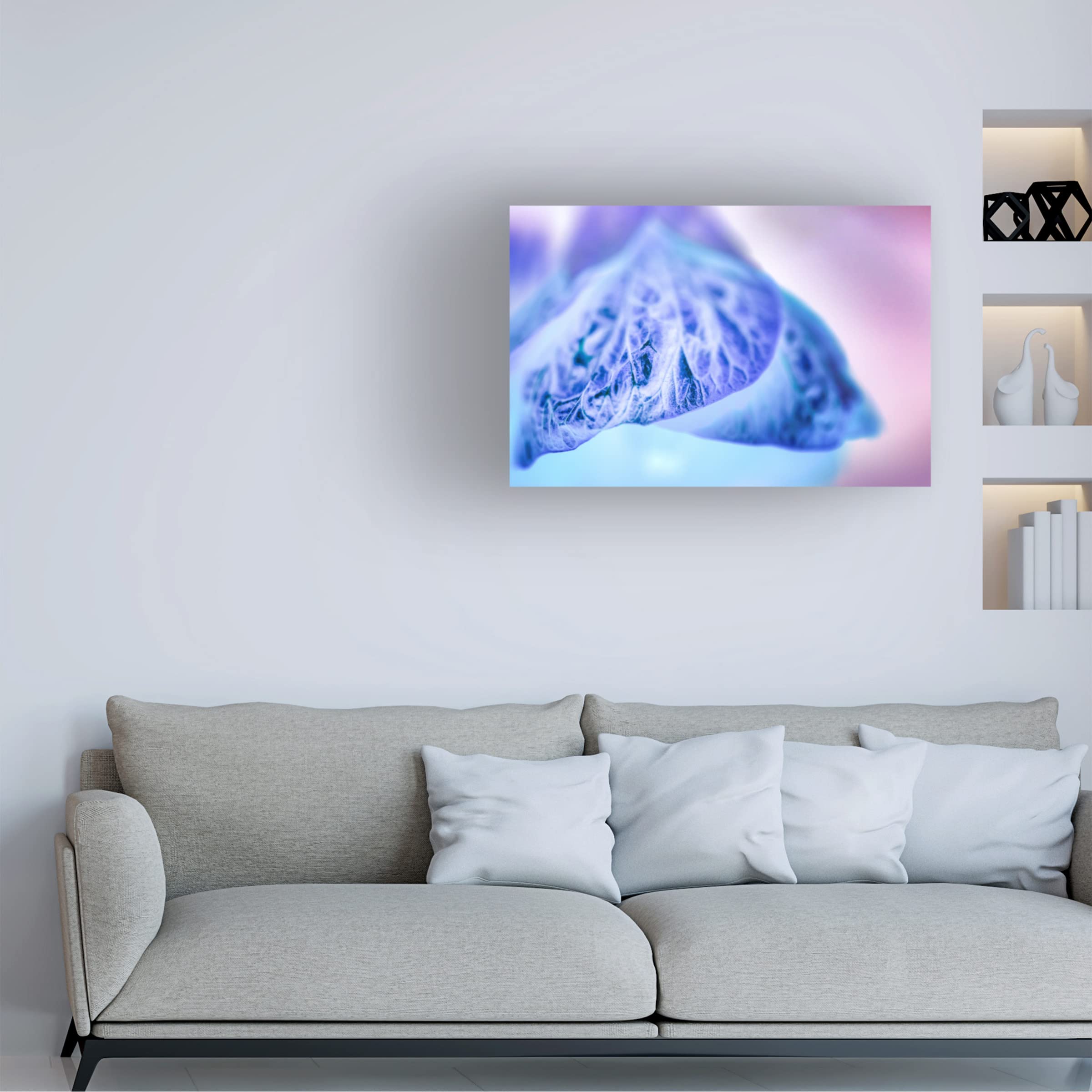 Eva Bane 'Heavenly Pastels 05' Canvas Wall Art Print - 16x24 Inches Modern Abstract Painting for Living Room, Bedroom & Office Decor