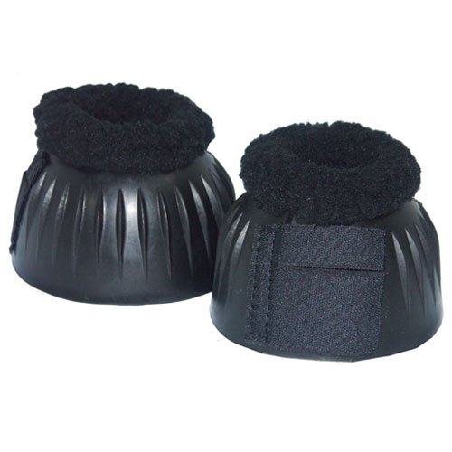 Intrepid International Fleece Top Bell Boots for Horses – Warm & Durable Winter Horse Boots for Riding, Training, and Stable Use