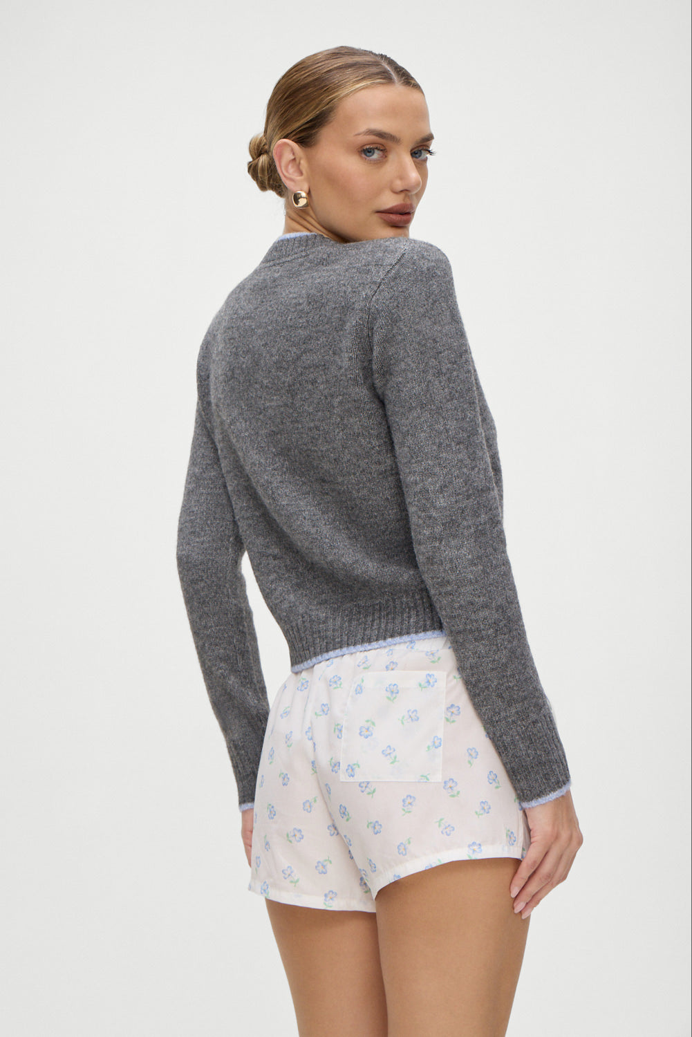 Brentwood V Neck Sweater for Women - Soft Winter Sky Blue Pullover | Cozy Casual Wear for Office, Dates & Holiday Outfits