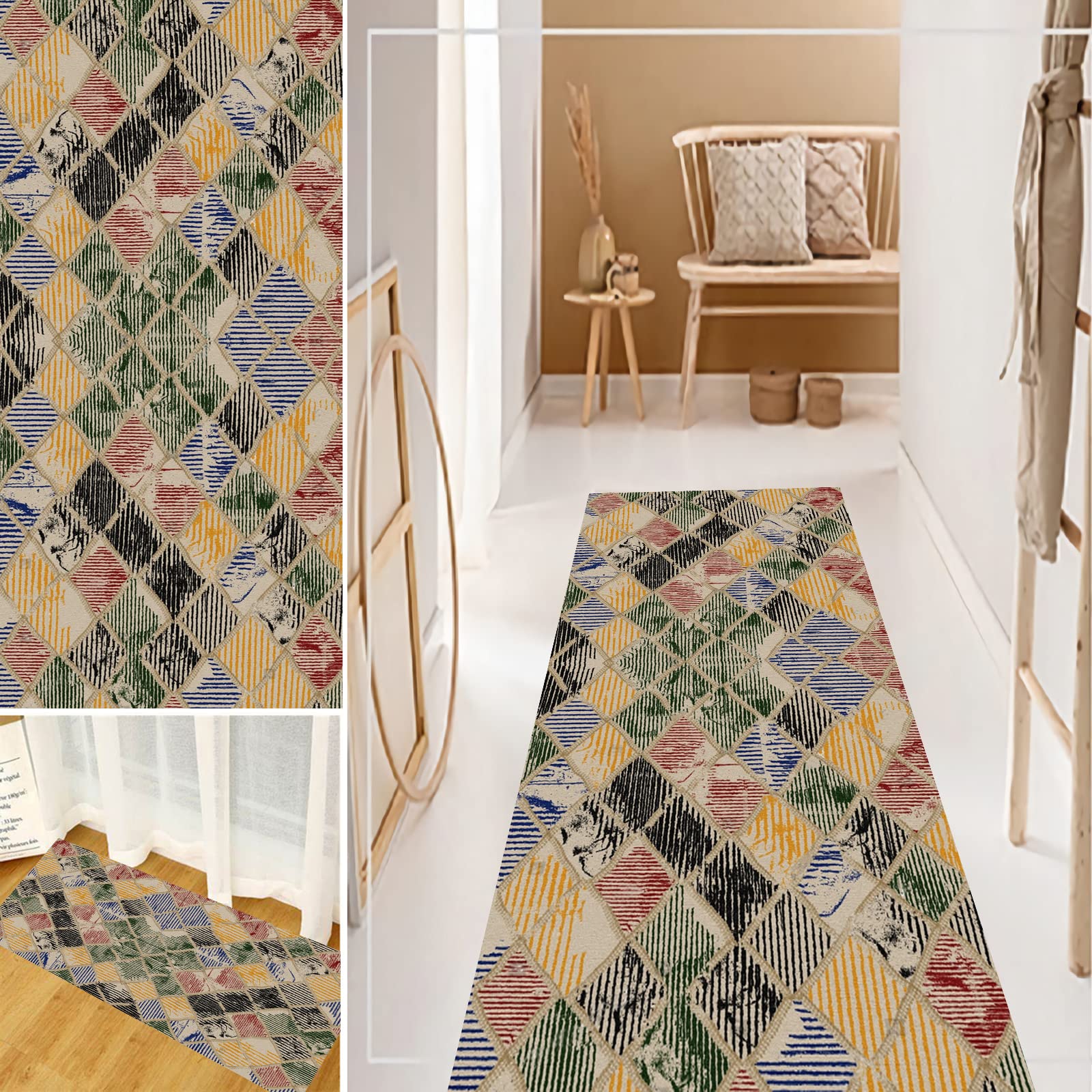 Non-Slip Hallway Runner Rug 3'x14'8