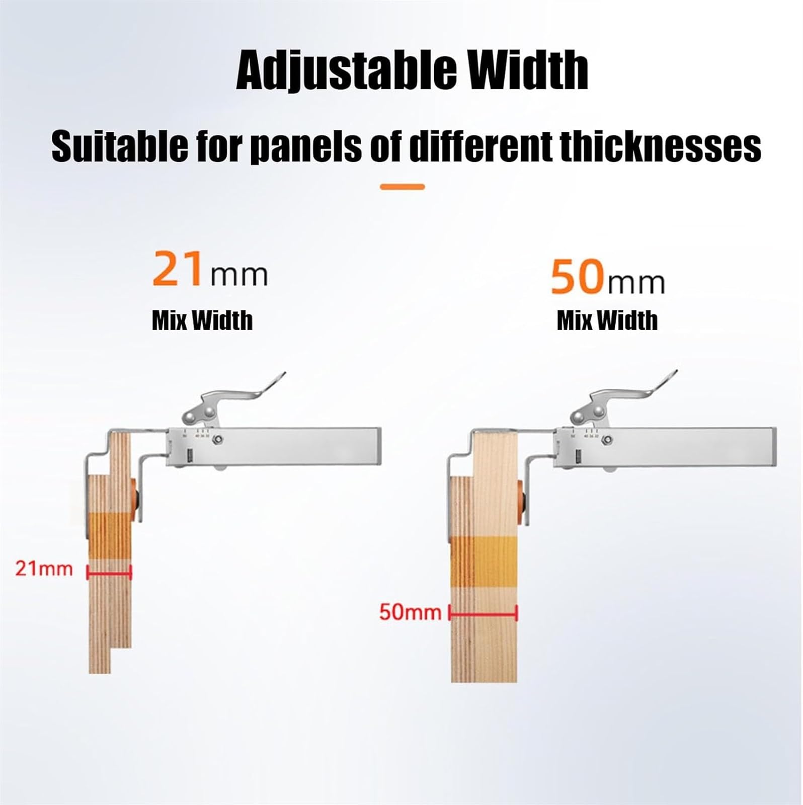 Adjustable No-Drill Drawer Fixing Clamps - Quick Release Cabinet Clamps for Woodworking & DIY Projects - Perfect for Kitchen Cabinets, Office Desks & Furniture Repair (2-Pack)