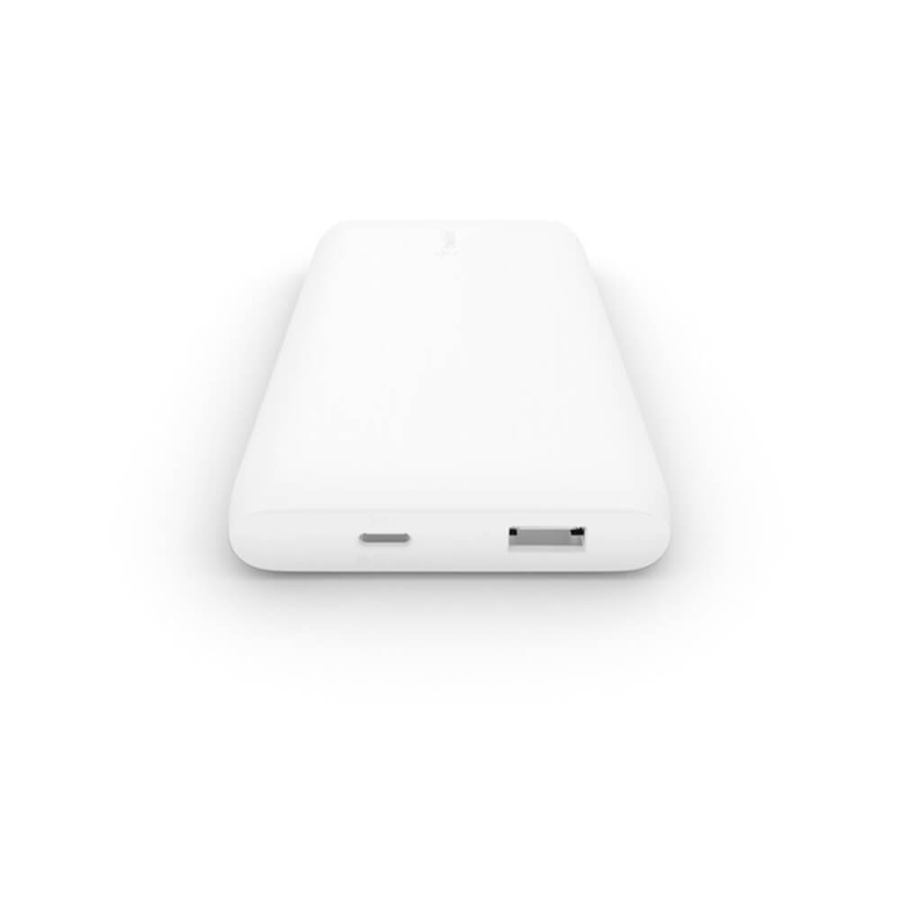 Belkin Pocket Power 18W USB C 10000mAh Portable Charger - Fast Charging Power Bank for iPhone, Samsung, iPad - Compact & Lightweight for Travel, Camping, Emergency Backup (White)