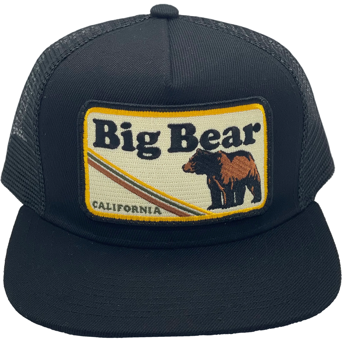 Big Bear Trucker Hat - Adjustable Distressed Vintage Baseball Cap for Men & Women - Perfect for Outdoor Adventures, Camping, and Road Trips