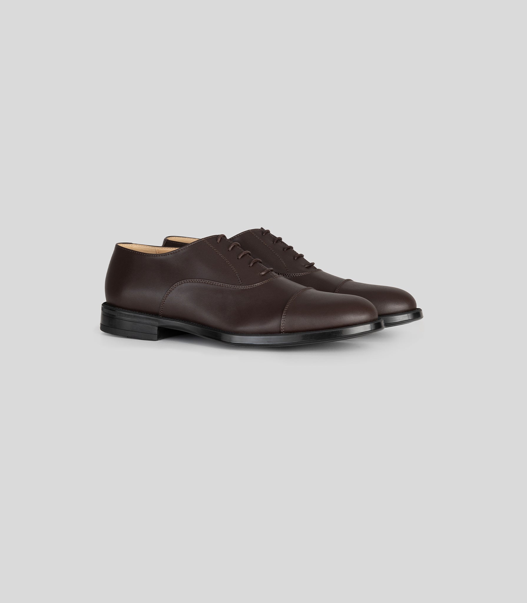 Premium Brown Oxford Shoes for Men by Solari Milano – Classic Dress Shoes for Business, Office & Formal Occasions