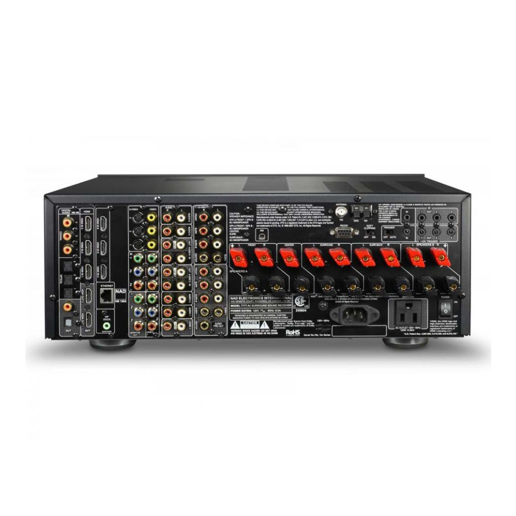 T777 7.1 Channel AV Surround Sound Receiver - Home Theater System for Movies, Music & Gaming - 4K Ultra HD, Bluetooth & HDMI Connectivity