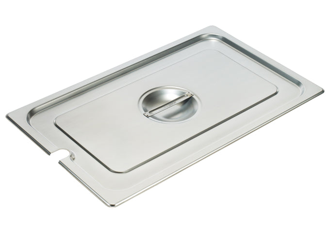 2/3 Size Stainless Steel Slotted Food Pan Cover - NSF Certified for Commercial Kitchens & Catering Services - Perfect for Buffets, Steam Tables & Food Storage