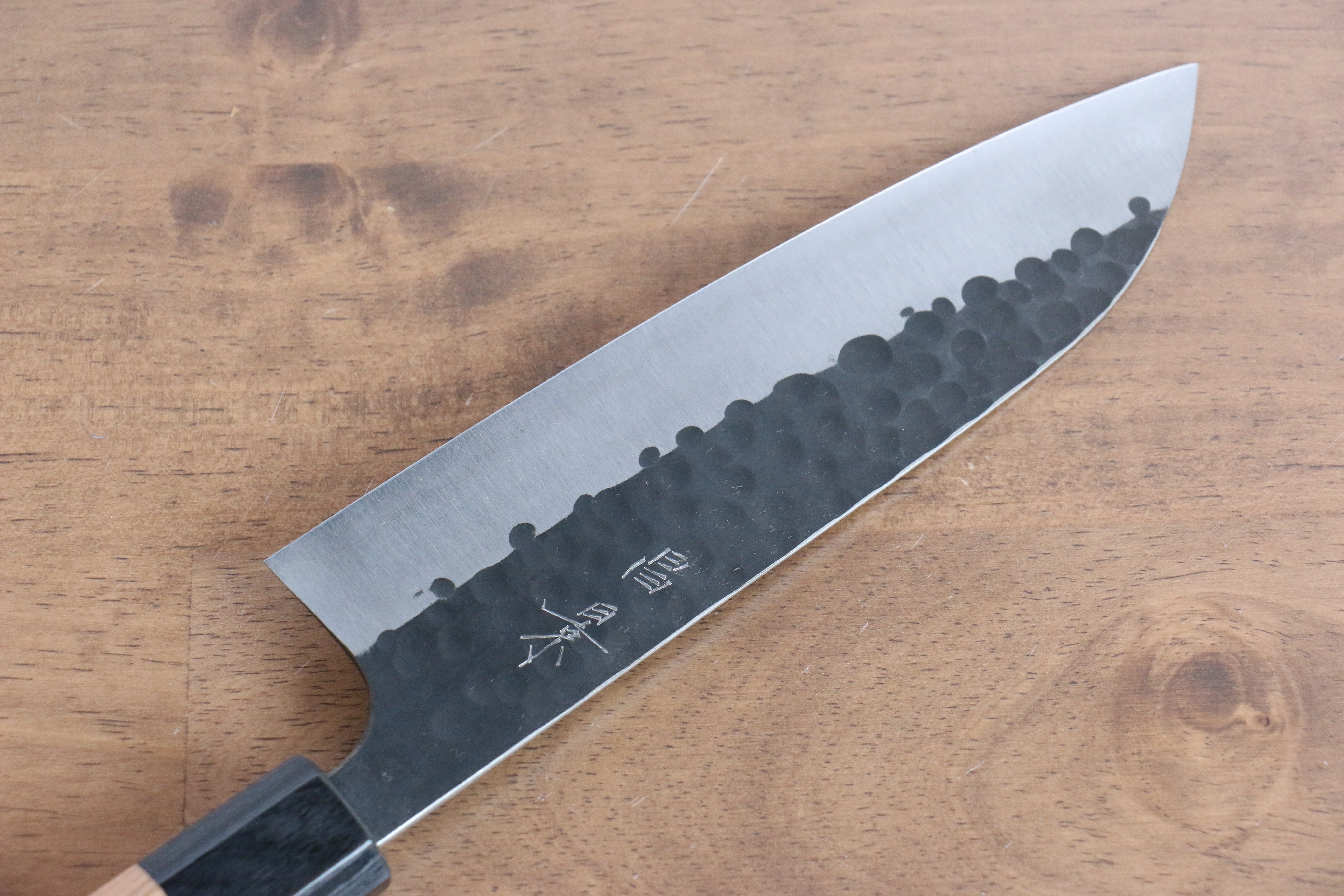 Masakage Koishi Blue Super Santoku Knife 165mm - Japanese High Carbon Steel Blade with American Cherry Wood Handle - Perfect for Slicing, Dicing, and Chopping Vegetables, Meat, and Fish