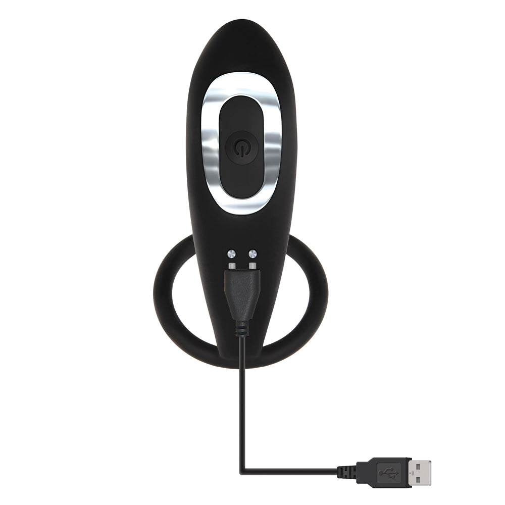 Adam & Eve Rechargeable Prostate Massager with Cock Ring - Powerful G-Spot Stimulator for Men, Perfect for Solo Play & Couples Intimacy