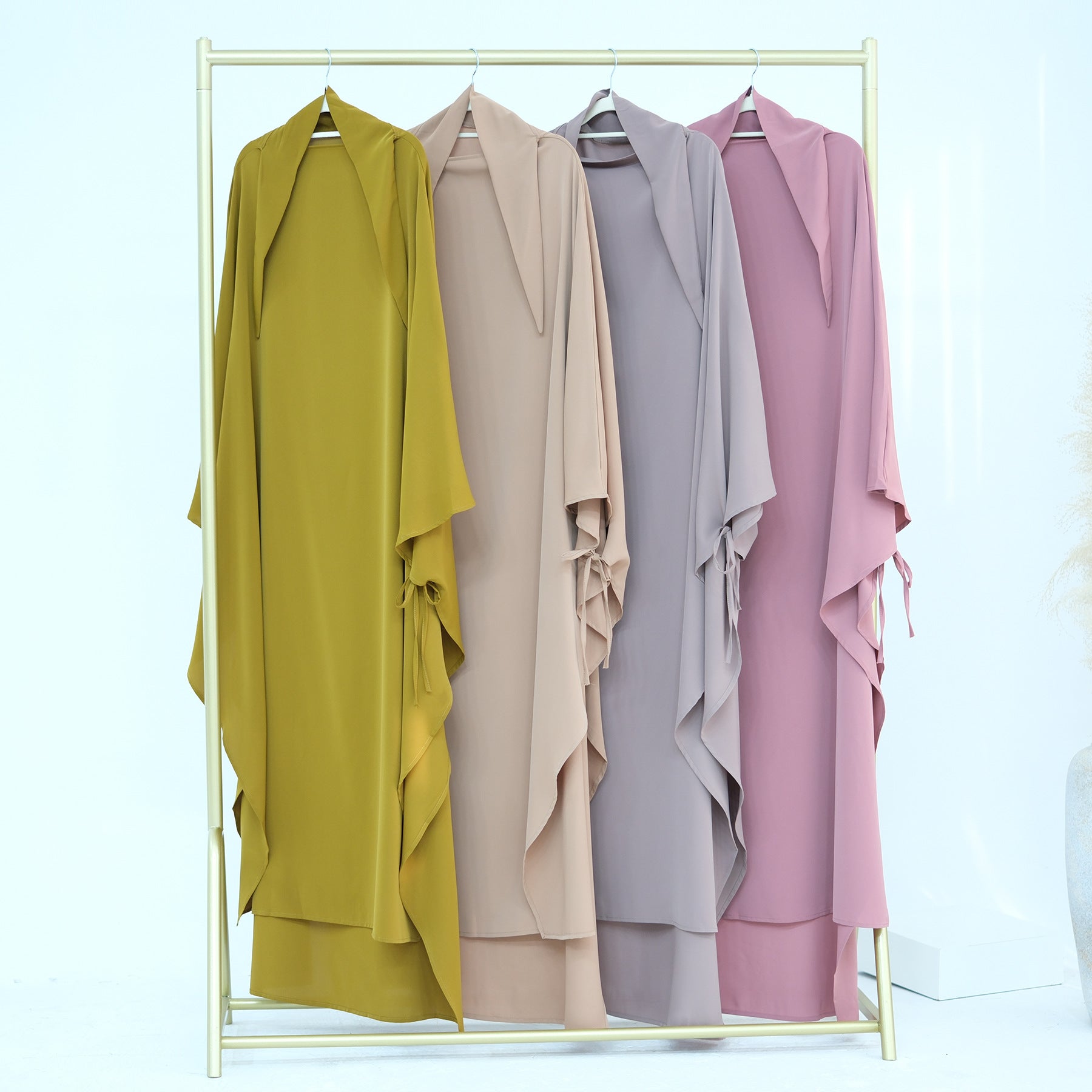 Solid Color Nida Swing Hijab - Soft & Breathable Muslim Headscarf for Women - Perfect for Daily Wear, Prayer, and Special Occasions