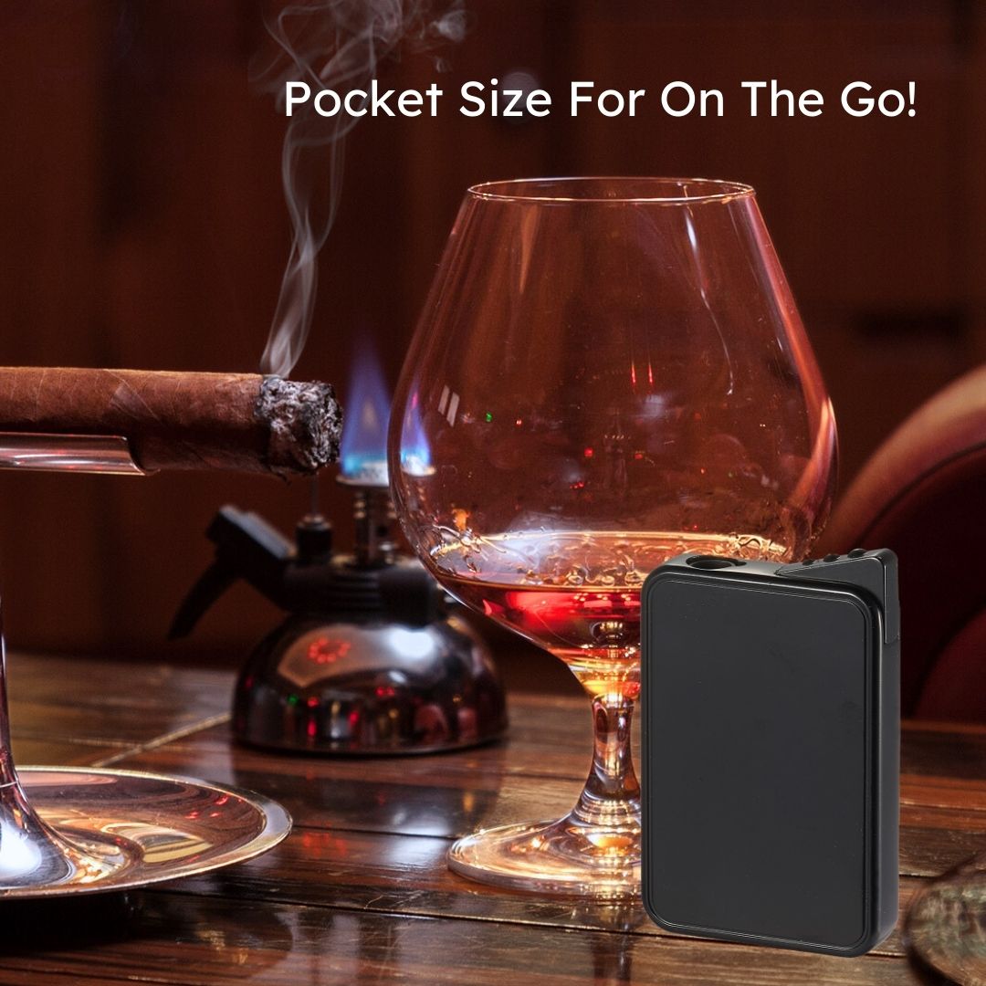 Premium Visol Elk Single Flame Cigar Lighter - Windproof Butane Torch for Cigars & Cigarettes (Black) - Perfect for Outdoor Smoking, Travel & Gifts