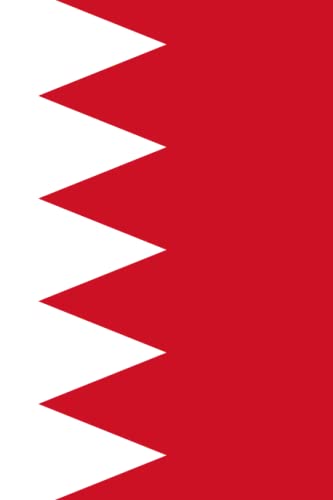 Bahrain Flag Notebook Journal - 100 Pages Lined Writing Notebook for Travel, School & Office - Perfect Gift for Bahraini Pride & National Spirit
