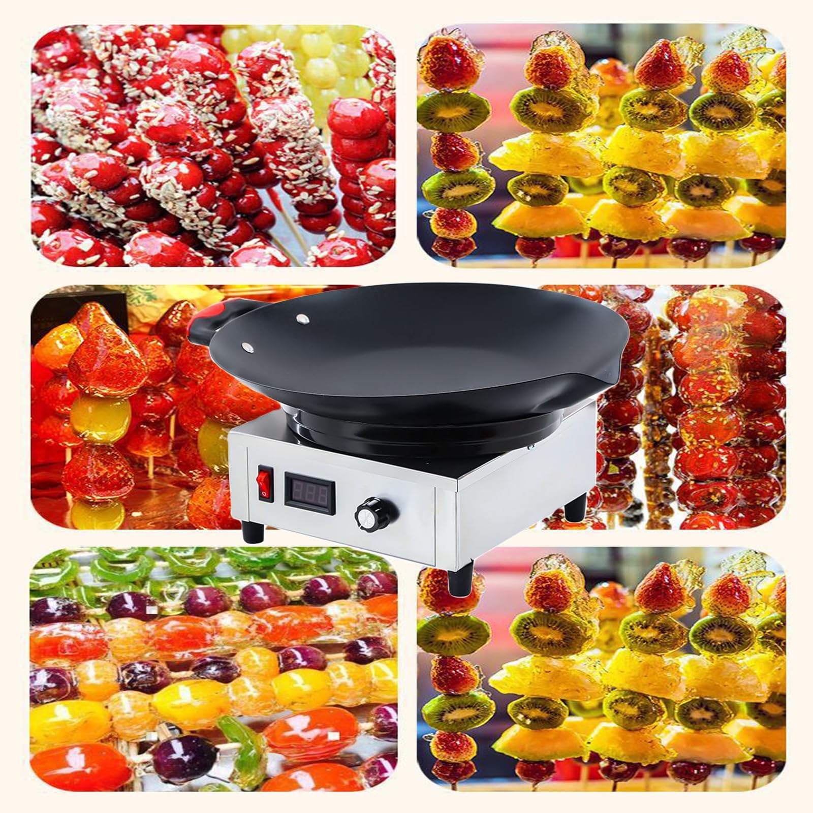 Electric Melting Chocolate Pot - Non-Stick Adjustable Temperature Chocolate Warmer for Candy Making, Fondue, Caramel, Cheese & Butter - Perfect for Home Baking, Dessert Parties & DIY Treats