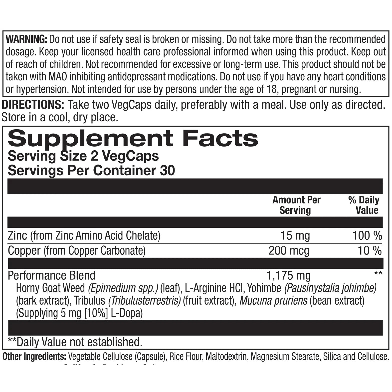 Action Labs Super Horny Goat Weed - Natural Energy & Performance Booster for Men - Supports Stamina, Vitality & Workout Performance - Perfect for Gym, Sports & Daily Energy