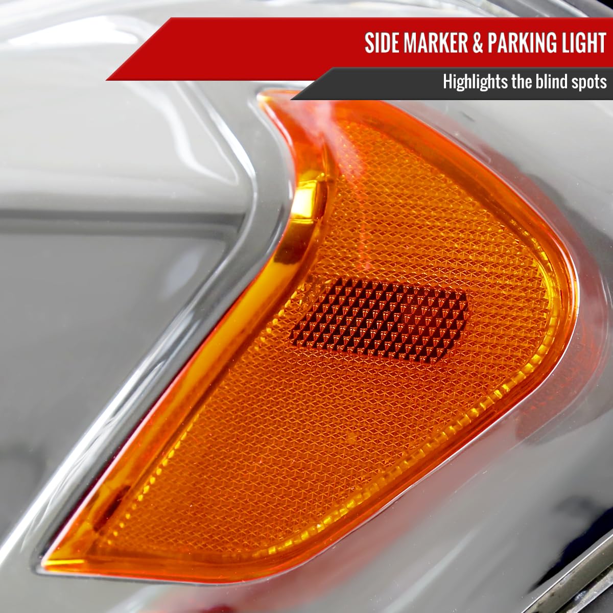 2006-2013 Car Replacement Clear Headlights with LED DRL Lamps - Compatible with 06-07 Models - Upgrade for Improved Visibility & Style