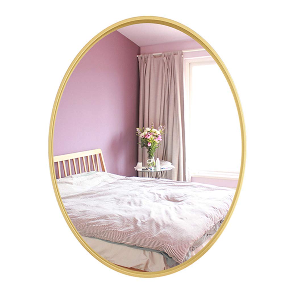 XYSQWZ Oval Wall Mirror - Large Bevelled HD Makeup Mirror for Dressing Room, Bathroom, Living Room & Bedroom | Perfect for Vanity, Home Decor and Selfie Background