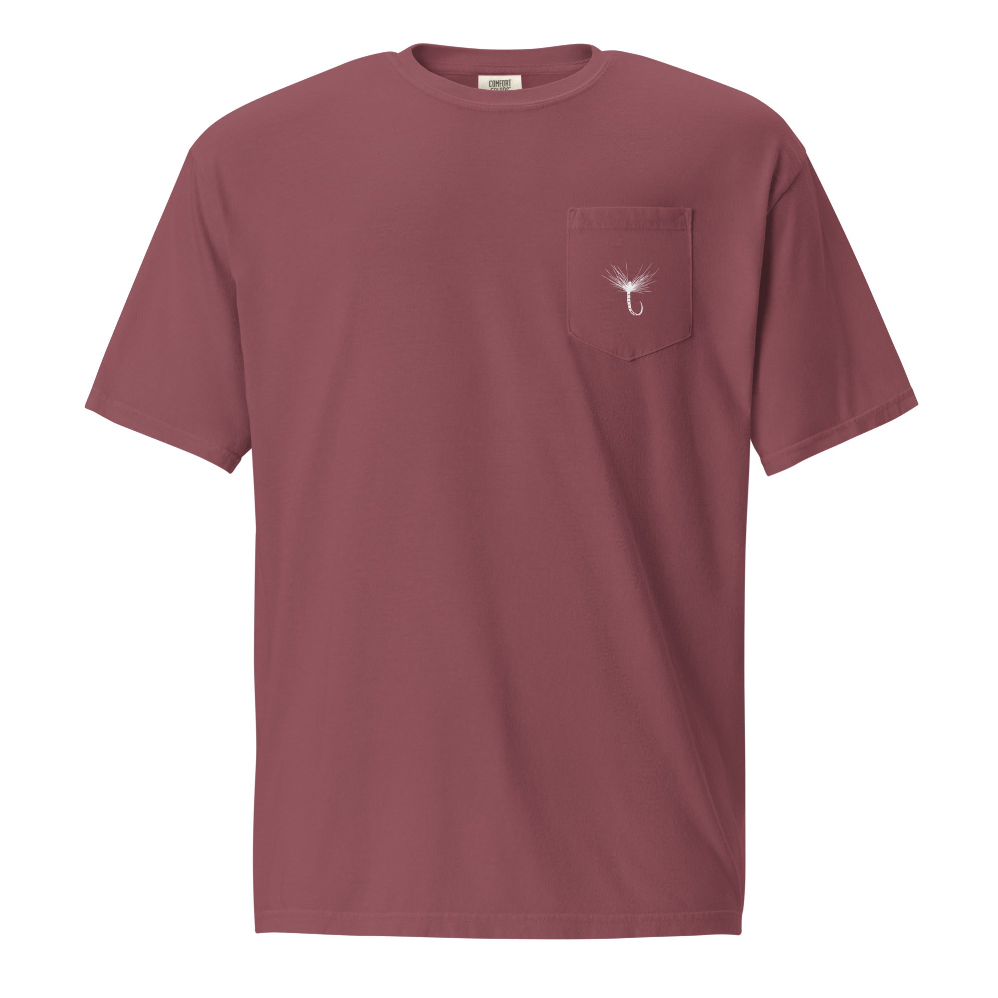 Kebari Pocket T-Shirt for Men - Soft Cotton Casual Tee with Chest Pocket - Perfect for Everyday Wear, Travel & Outdoor Activities