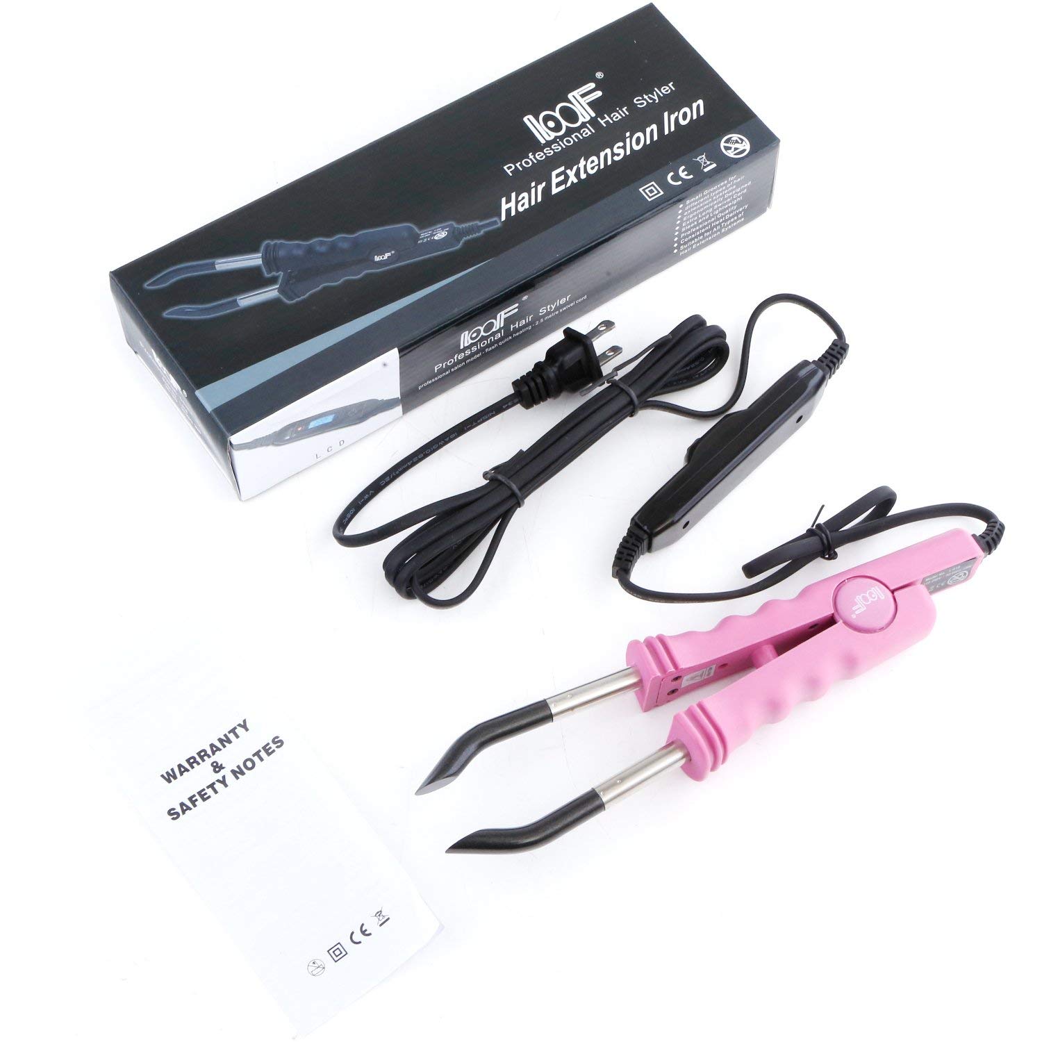 Professional Hair Extension Iron - Keratin Bonding Tool with Adjustable Temperature for Fusion Heat Connector - Perfect for Salon Styling & At-Home Hair Extensions