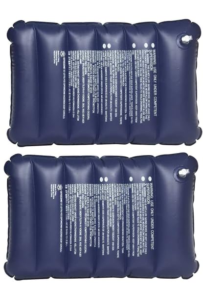 Qwid Velvet Air Inflatable Travel Pillow - Portable Neck Support for Airplane, Car & Office (Pack of 2, Blue) | Comfortable for Long Flights, Road Trips & Work Breaks