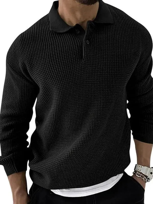 Men's Urban Polo Pullover Sweater - Stylish & Comfortable Knitwear for Casual Wear, Office & Outdoor Activities