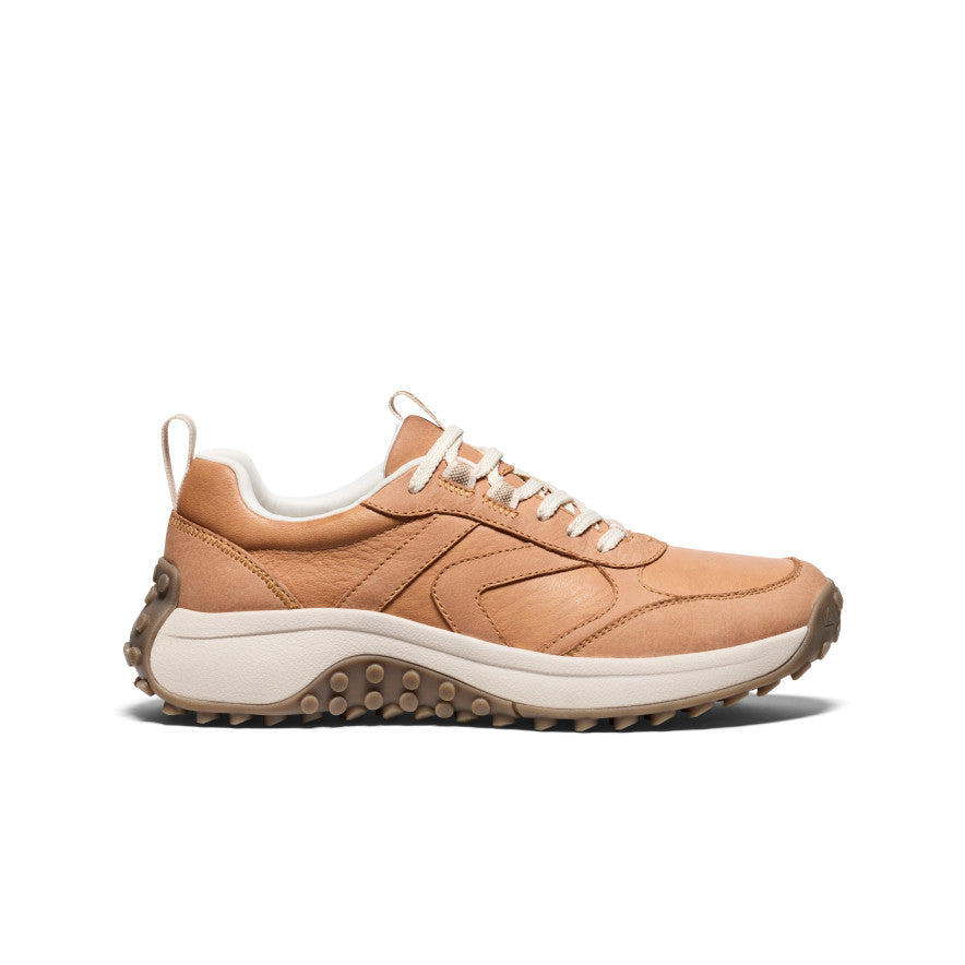 Women's KS86 Genuine Leather Sneakers - Natural/Birch Color | Comfortable Casual Shoes for Walking, Travel & Everyday Wear