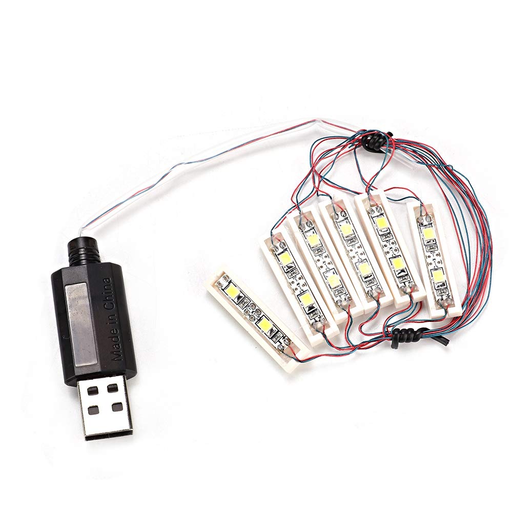 Haofy LED Light 1x6 USB Brick Blocks for LEGO Building Fun
