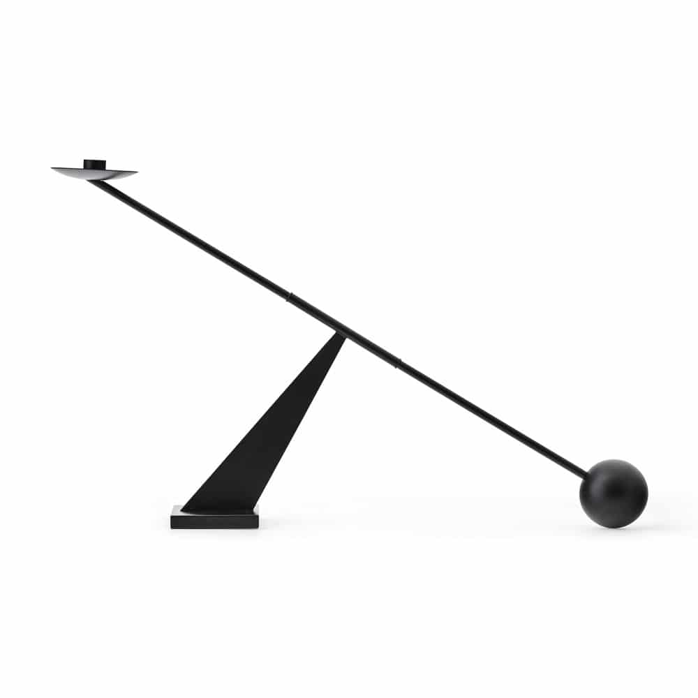 AUDO CPH Interconnect Candle Holder - 27.5 Inch Black Steel Modern Candle Stand for Home Decor, Wedding Centerpiece, and Outdoor Dining Table Setting