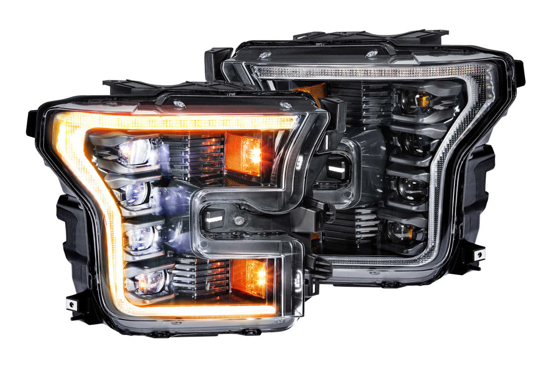 FORD RAPTOR (2016-2021) XB LED Headlights with Amber DRL - High-Performance Off-Road Lighting for Trucks | Perfect for Night Driving & Off-Road Adventures