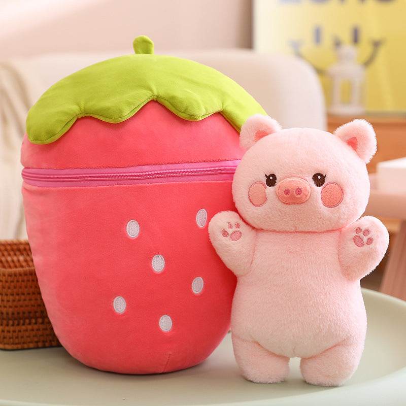 Adorable Piggy Bunny Plush Toy with Surprise Inside - Perfect for Kids' Birthday Gifts, Easter Basket Stuffers & Nursery Decor