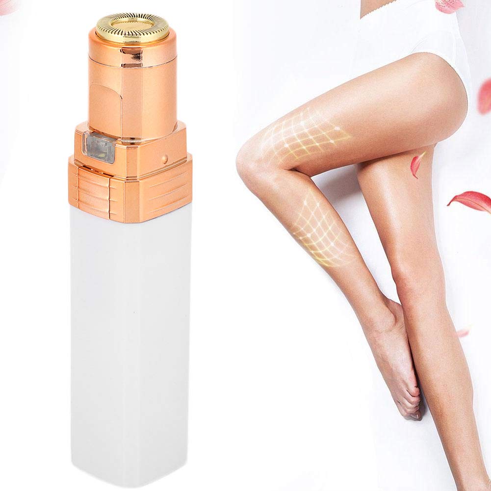 Women's Eyebrow Trimmer - Portable USB Rechargeable Facial Hair Shaver | Lipstick-Sized Electric Hair Remover for Eyebrows, Face & Body | Perfect for Travel, Home & On-The-Go Grooming