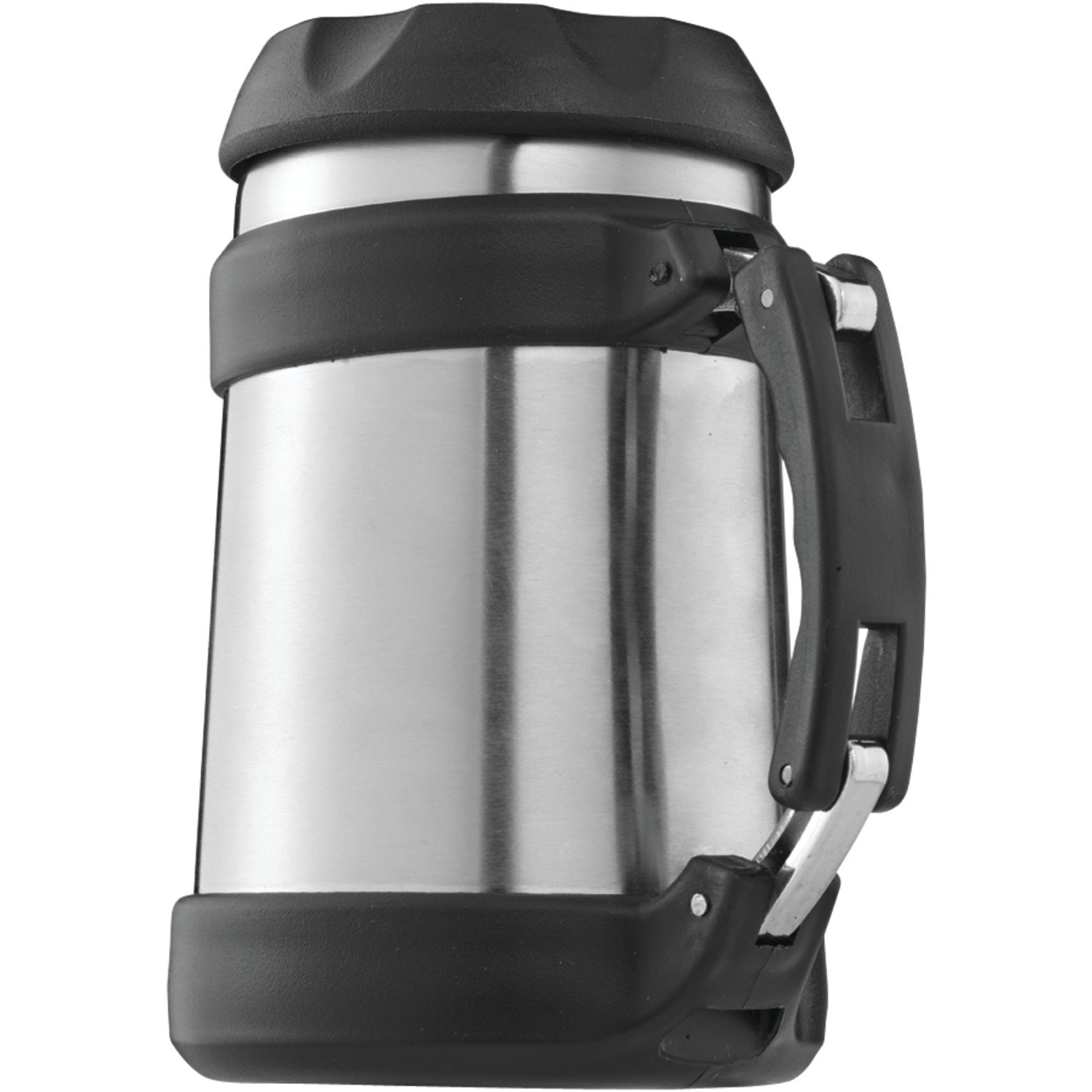 Premium Brentwood 16 oz Vacuum Insulated Stainless Steel Food Jar with Black Finish - Perfect for Lunch, Travel, Hiking & Outdoor Adventures