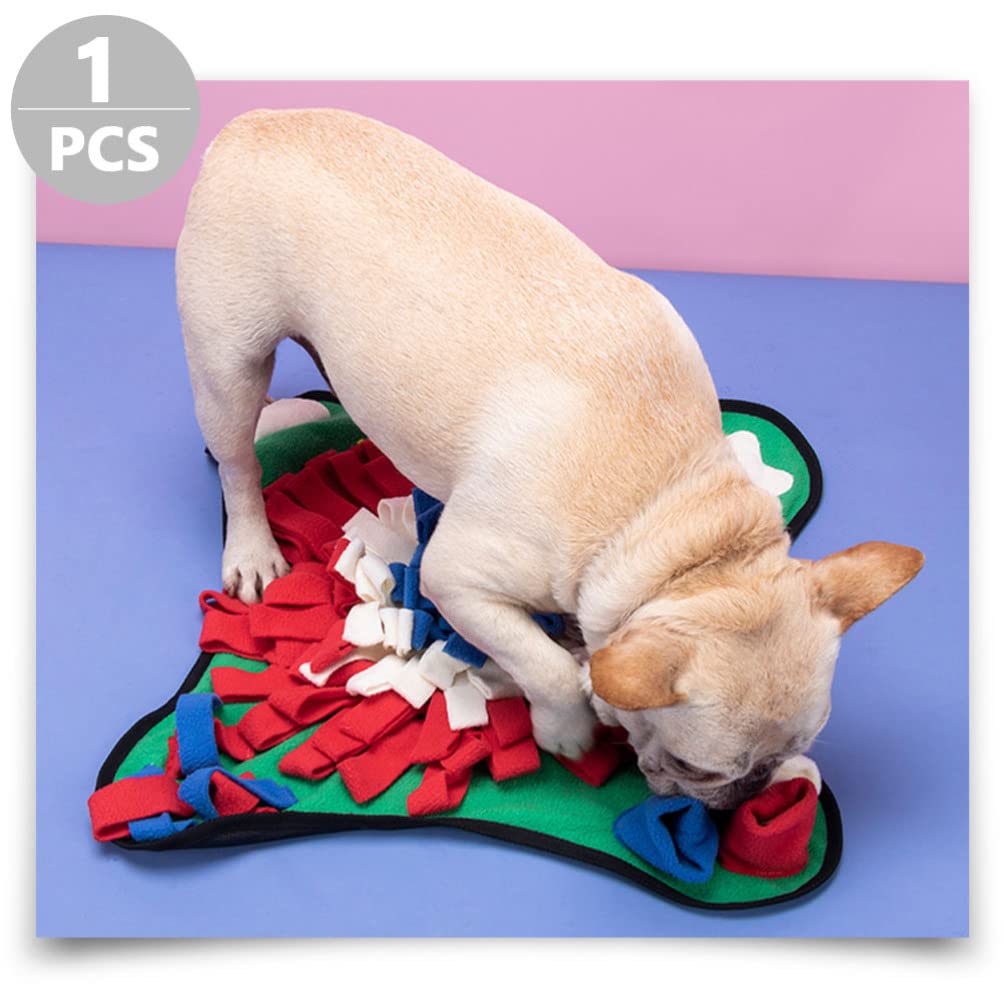 Balacoo Dog Snuffle Mat - Interactive Puzzle Toy for Dogs, Sniffing & Foraging Training Blanket with Polar Fleece - Perfect for Mental Stimulation & Indoor/Outdoor Play