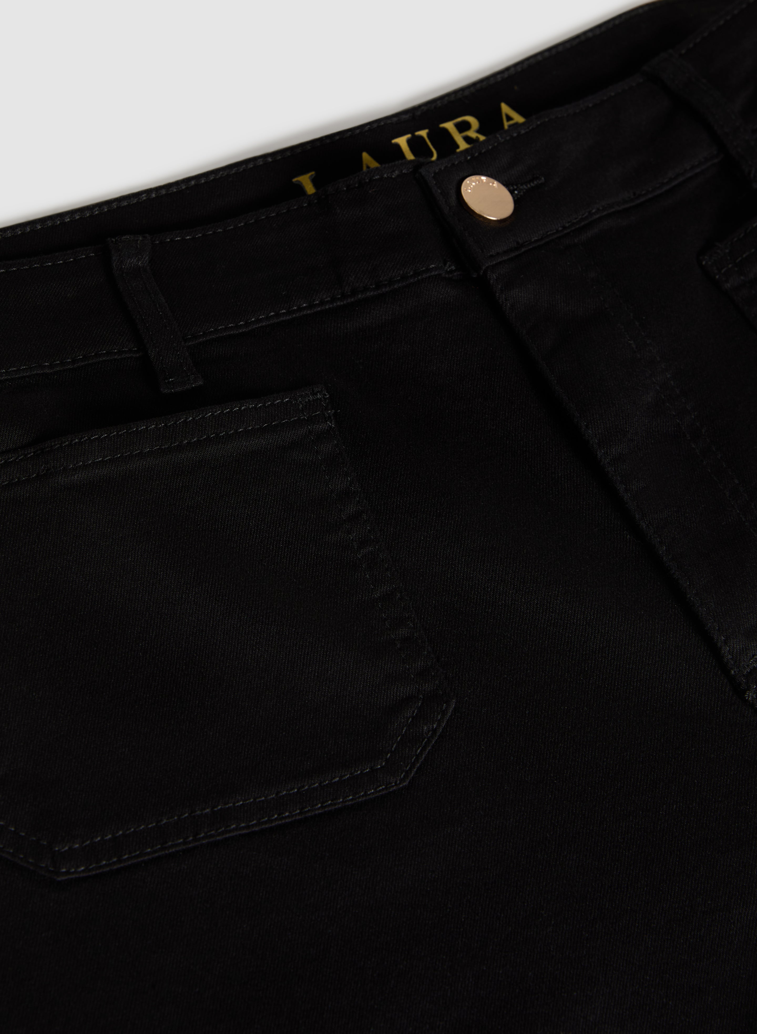 Stylish Cropped Wide Leg Jeans for Women - High Waist Distressed Denim Pants - Perfect for Casual Outfits & Summer Fashion