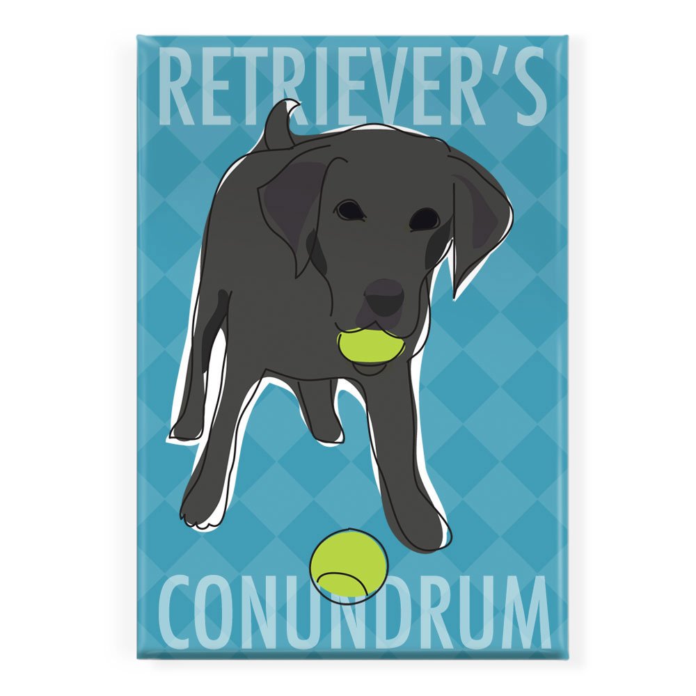 Black Labrador Retriever Fridge Magnet - Cute Dog Lover Gift for Kitchen & Office Decor - Perfect for Refrigerators, Lockers, and Metal Surfaces