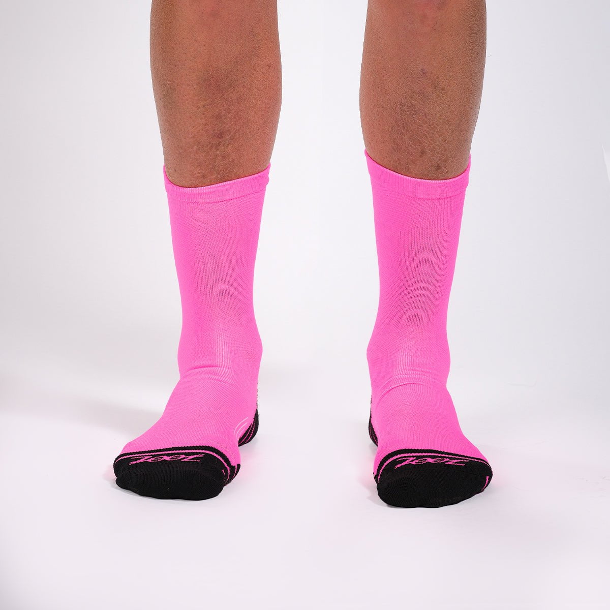 Unisex 6-Pack High Visibility Pink Safety Socks - Perfect for Running, Cycling & Construction Work
