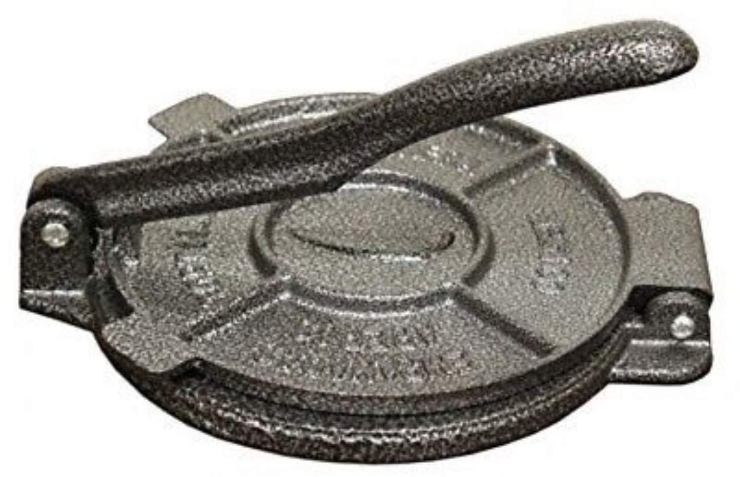 Premium Heavy Gauge Cast Iron Tortilla Press - For Corn, Flour, Roti & Flatbread - Perfect for Homemade Mexican, Indian & Middle Eastern Cuisine