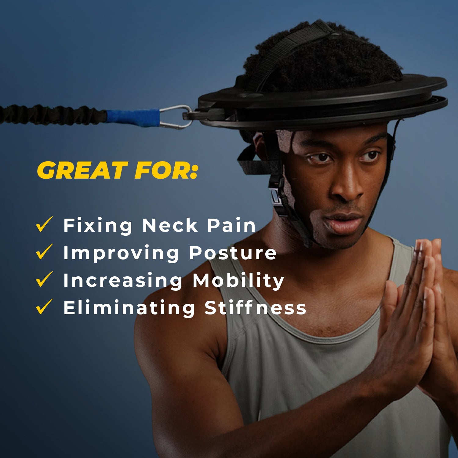 Iron Neck 3.2 - Neck Training & Rehabilitation Device for Athletes | Improve Mobility & Reduce Pain | Perfect for Home Gym, Physical Therapy & Sports Recovery