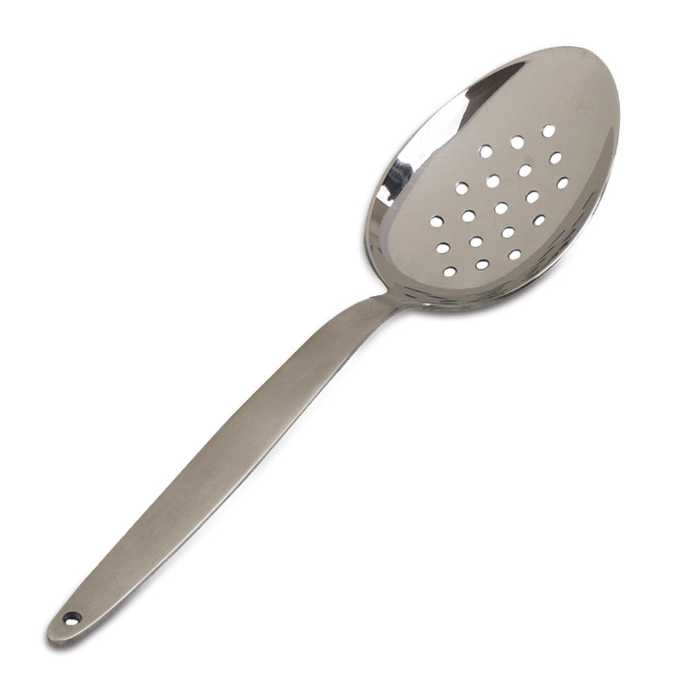 Gray Kunz Perforated Spoon - Small Stainless Steel Slotted Spoon for Cooking, Straining & Serving - Perfect for Chefs, Home Cooks & Professional Kitchens (Free Shipping)