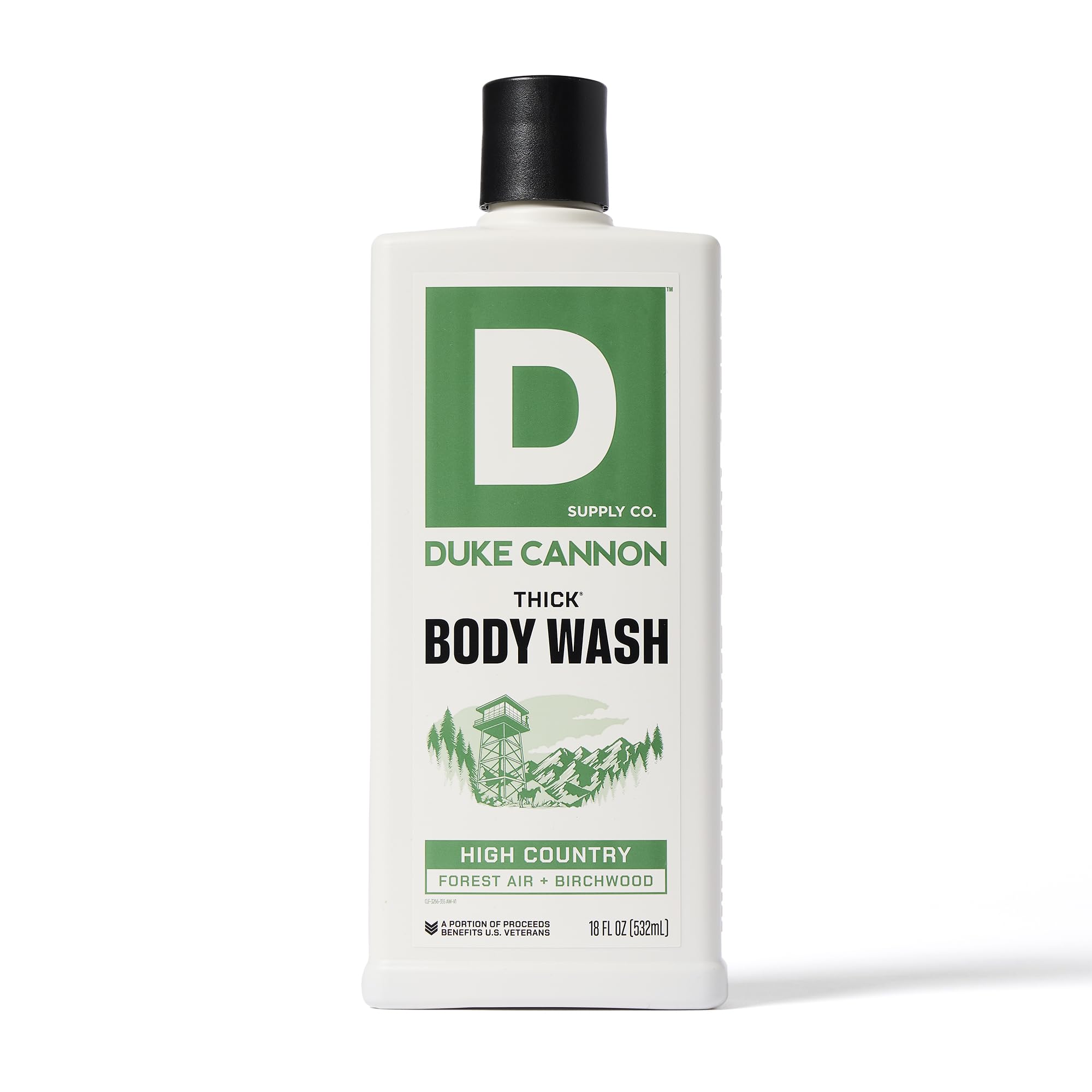 Duke Cannon Supply Co. THICK High-Viscosity Men's Body Wash - Scent Seeker Variety 4 Pack (17.5 Fl Oz Each) | Premium Plant-Based Thickeners, Superior Lather & Natural Exfoliation | Perfect for Gym, Travel & Daily Shower Routine