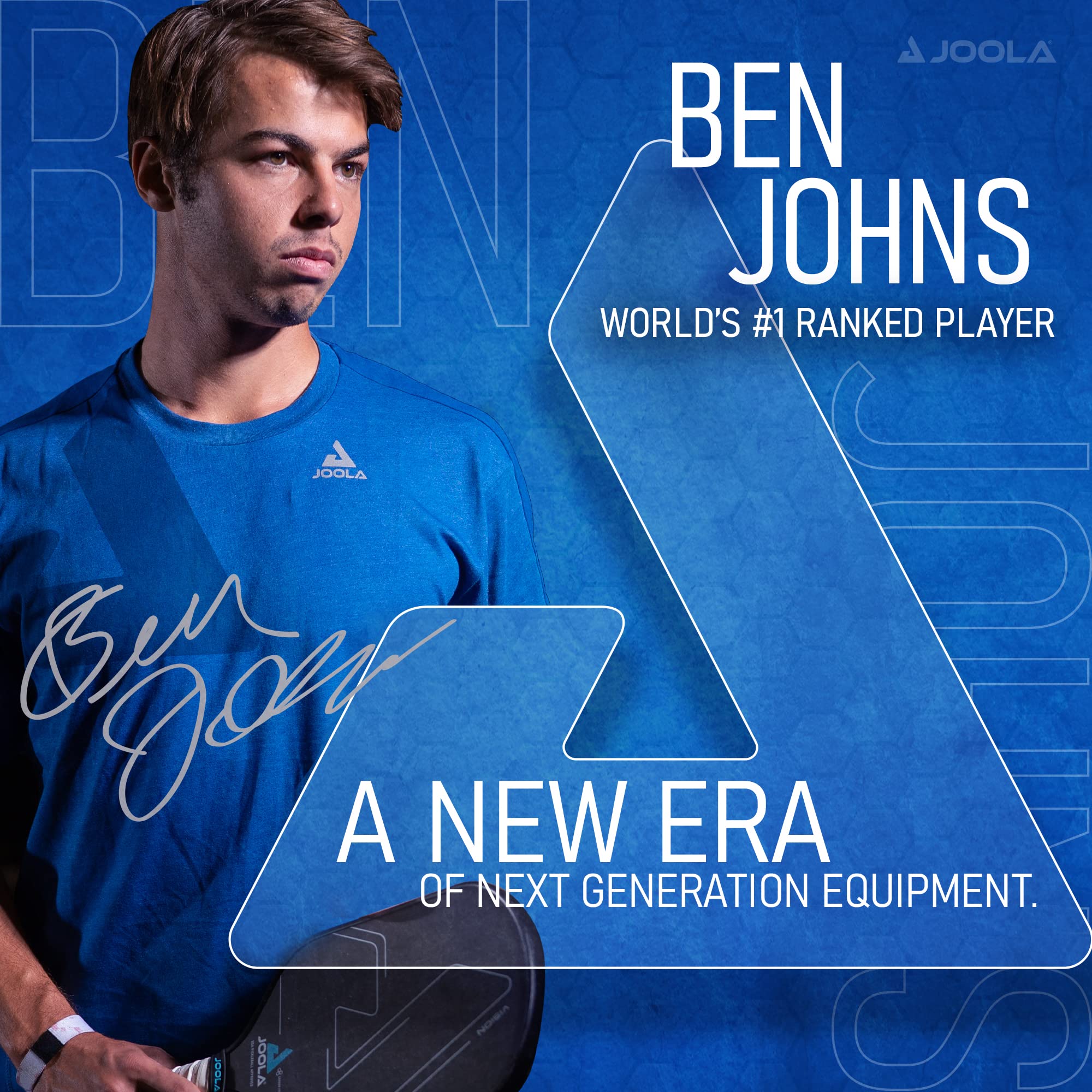 JOOLA Ben Johns Hyperion Pickleball Paddle - USAPA Approved Carbon Fiber Paddle with Honeycomb Polypropylene Core - Enhanced Power & Spin Control - Carbon Surface & Ergonomic Elongated Handle for Sure-Grip - Perfect for Competitive Play & Recreational Pickleball Games