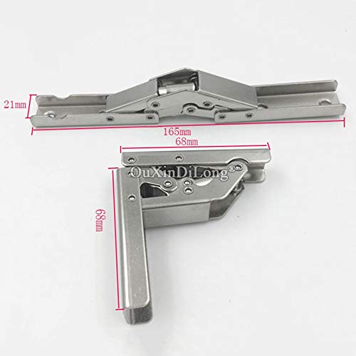 4Pcs 90 Degree Cabinet Hinges - 180 Degree Adjustable Folding Brackets, Concealed Flap Hinges for Furniture, Tables & DIY Projects - Perfect for Kitchen Cabinets, Wardrobes & Foldable Furniture