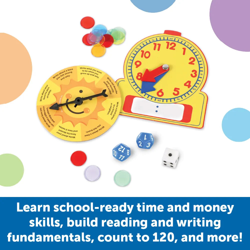 Skill Builders Summer Learning Activity Set for Kindergarten & 1st Grade - Fun Educational Games for Kids at Home or Classroom